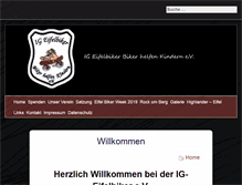 Tablet Screenshot of ig-eifelbiker.de